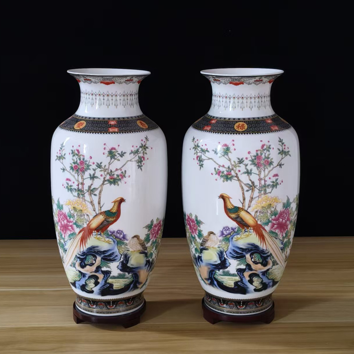 景德镇陶瓷器摆件花瓶轻奢高级感