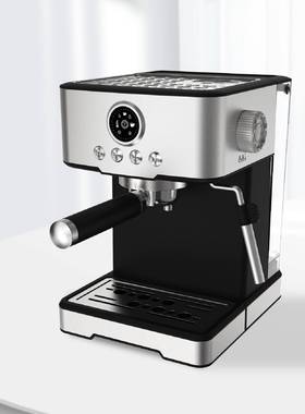 跨境意式咖啡机家用全半自动小型奶泡蒸汽20bar欧英美规