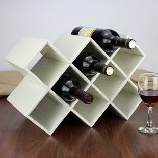 个性 饰品 实木红酒架摆件架家用格酒柜现代简约创意欧式 葡萄酒瓶装
