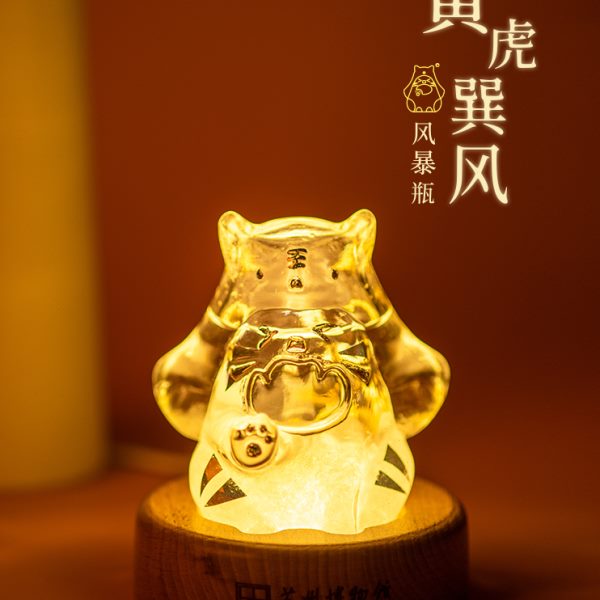 瓶装饰巽天气预报瓶苏州暴礼品生日风桌面摆件博物馆风礼物 寅虎
