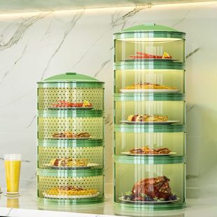 盖菜罩餐桌饭剩收纳架菜神器2023子多层保温 菜罩家用遮尘物食新款