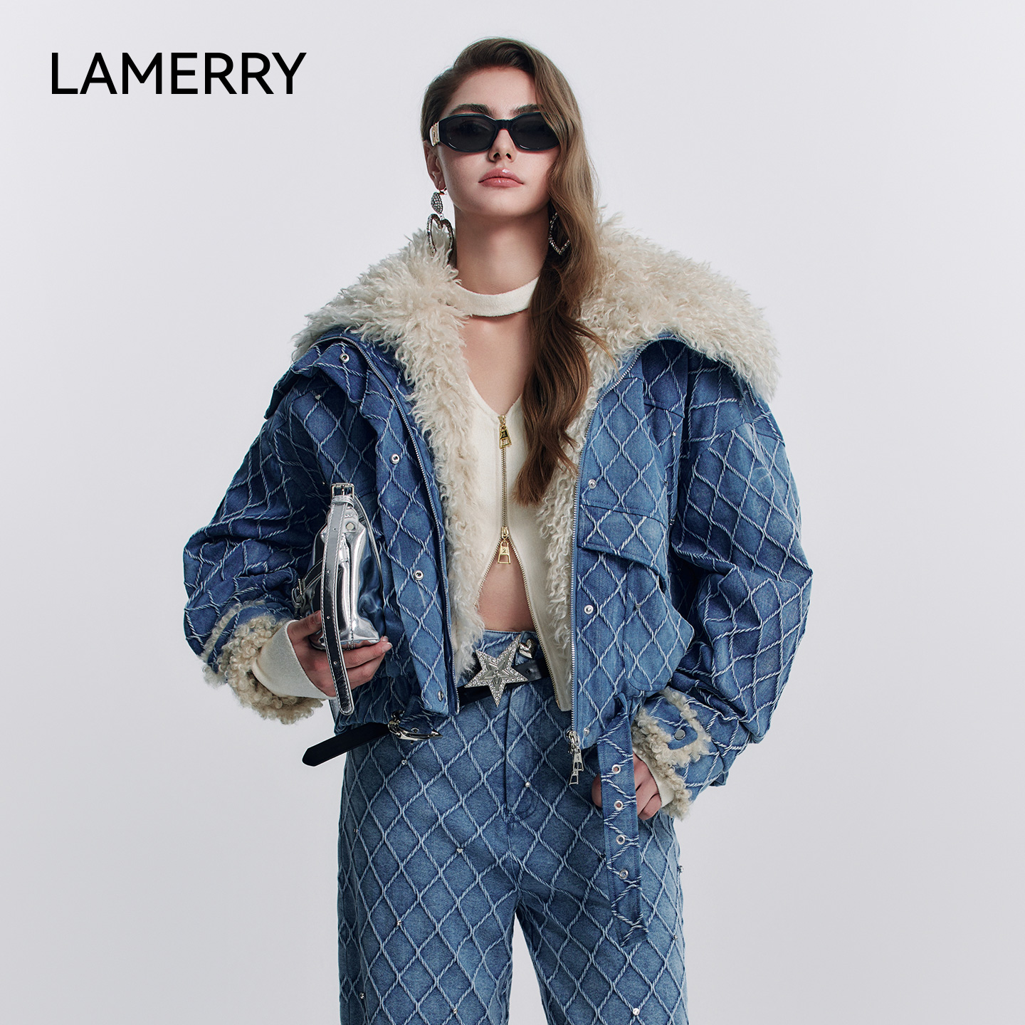 朗美睿25秋冬新品牛仔羽绒服