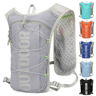 慢跑骑行补给包尼龙布双肩马甲包多功能跑步背包 马拉松运动背包