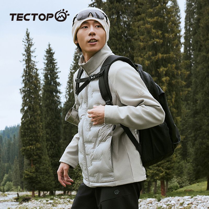 探拓户外轻薄羽绒服男士新款鸭绒轻量化登山防风保暖夹克外套