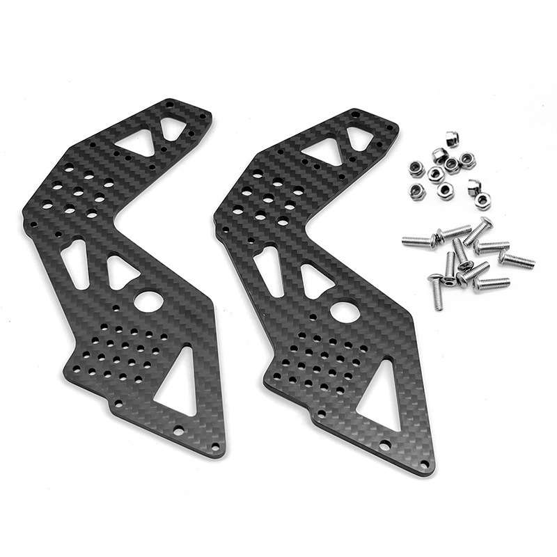 LOSI 1/8 LMT SOLID AXLE 4WD碳纤维前/后通用左右外侧护板RZ006