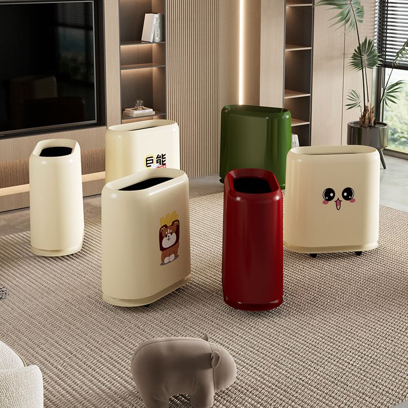 夹缝垃圾桶家用带轮子大容量纸篓