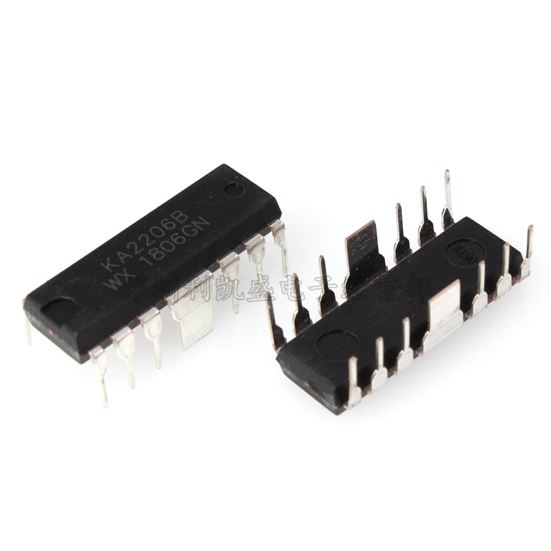 直插式 KA2206B KA2206 DIP-12 2.3W双路音频功率放大器 全新国产