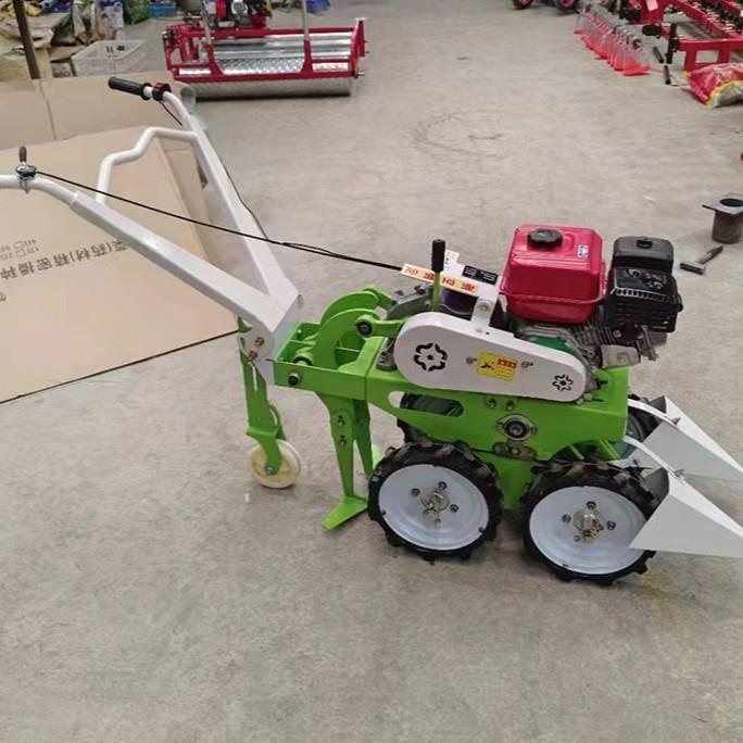 大蒜收获机全自动家用四轮车带前置收割机单杠拖拉机皮带收割机