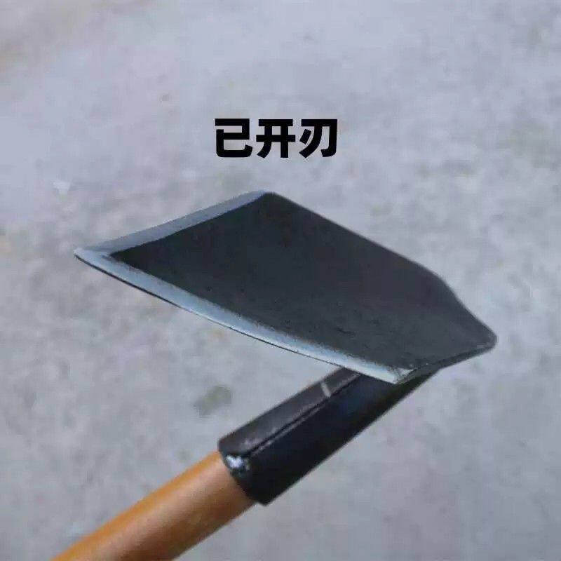 镐头新款刨沟尖镐锰钢道轨钢农用工具手工锻打加厚三角锄开沟神器