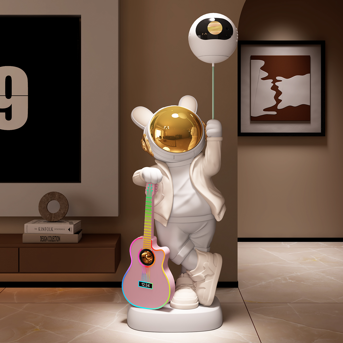 星空投影灯客厅太空人宇航员大落地摆件电视柜旁乔迁新居送礼物