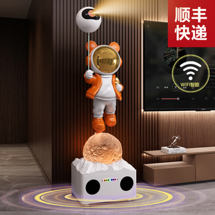 太空人宇航员客厅落地K歌蓝牙音响摆件电视柜沙发旁乔迁新居礼物