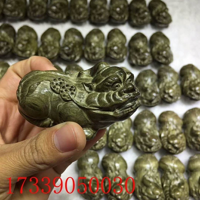 貔貅把玩件金丝楠木阴r沉木文玩手把件乌木把玩件摆件木雕挂件