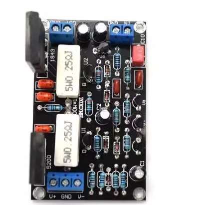 东芝拆机2SC5200+2SA1943单声道100W成品后级功放板 大功率单声道