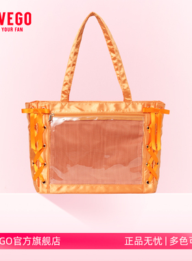 WEGO丝带痛包S缎面橙小食量通勤单肩托特包可爱丝皇二次元谷子痛