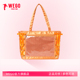 WEGO丝带痛包S缎面橙小食量通勤单肩托特包可爱丝皇二次元 谷子痛