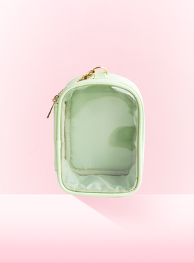 WEGO多彩迷你娃包10cm透明挂包外出娃包吧唧娃娃收纳包防尘谷子