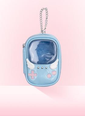 WEGO GAME娃包10cm透明娃包挂包外出娃娃收纳包防尘吧唧二次元