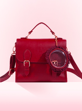 WEGO原创英伦风休闲痛包通勤手提斜挎二次元吧唧痛文化谷子