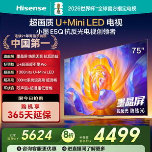 E5Q 75E5Q 墨晶屏 300Hz高刷 AI智能 Hisense DeepSeek 海信