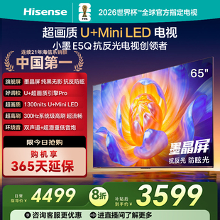E5Q 65E5Q 65英寸超画质 墨晶屏 AI智能 Hisense 300Hz 海信