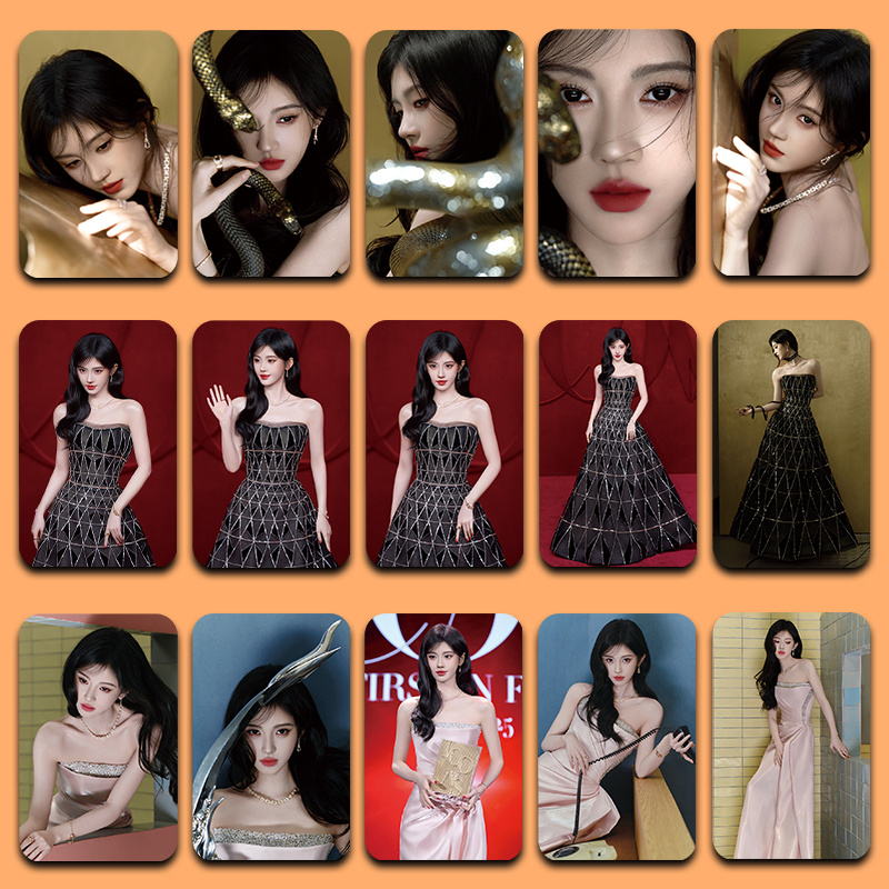 鞠婧祎时尚芭莎周边小卡小红书同款自印明信片生日礼物送女生闺蜜