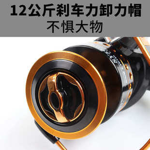 海竿渔轮纺车轮全金属海杆轮子收线轮鱼线轮鱼轮不锈钢摇机车盘轮