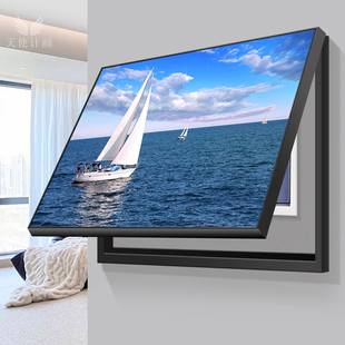 简约现代风景电表箱装饰画挂画掀盖免打孔动力箱墙面壁画开关配电