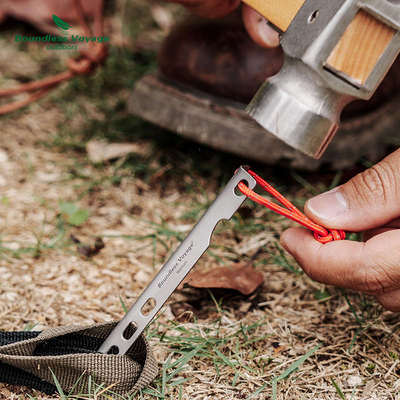 必唯纯钛地钉户外天幕钉轻量露营帐篷钉坚固耐用抗腐蚀不生锈