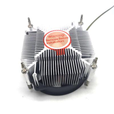 AVC170015X775铜芯CPU散热器四线调速温控网吧2U工控机双滚珠风扇