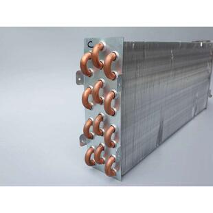 风机盘管散热器水空调表冷器中央空调铜管换热芯铝箔翅片冷凝器