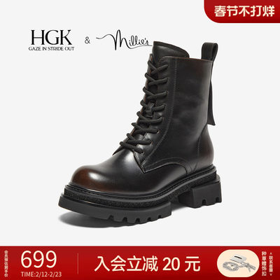 HGK炸街马丁靴厚底粗跟