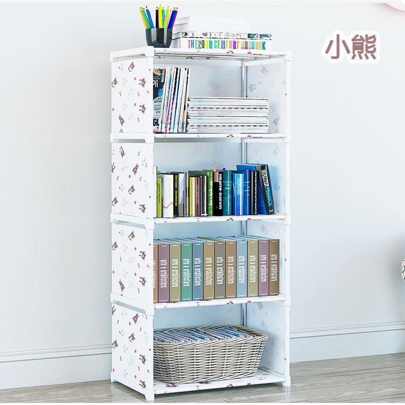家用简易落地书架多层儿童报刊书籍置物架学生宿舍简易书柜收纳架