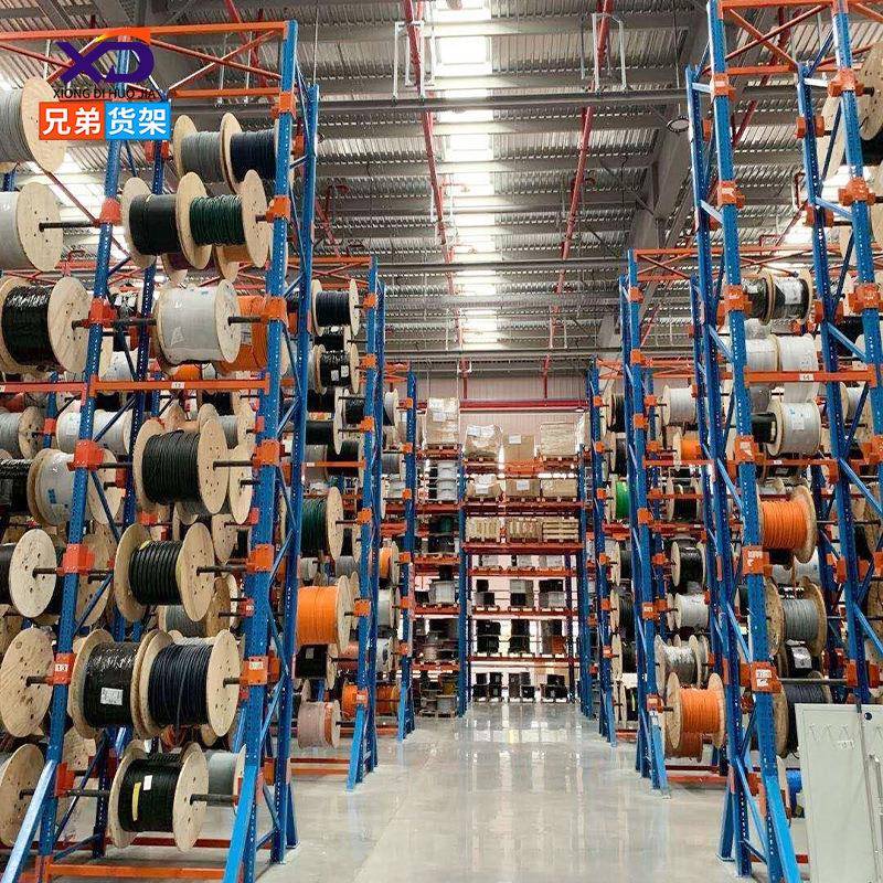 仓轮胎卷材单悬臂货架电线储576缆材仓面库置物架重型悬臂架厂家