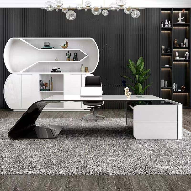 板烤漆老桌单人轻奢办公桌组合约现代总简裁电椅脑桌医美咨询01桌,商业/办公家具,办公电脑桌,淘宝优惠券,粉丝福利购,淘宝优惠卷