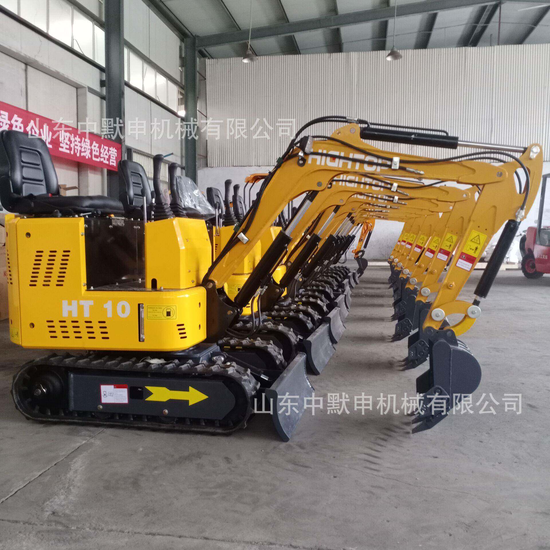 小型110挖机吨挖掘机挖带式沟工程开挖土机农场开荒种植坑机小履