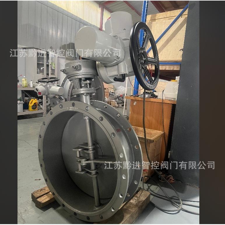 D41W手动通风蝶阀改D941W智能调节型电动蝶阀DZW45一体电动执行器