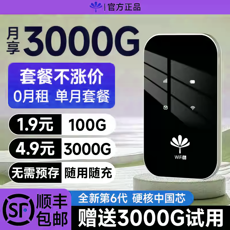 2025新款随身wifi移动无线网络无线wifi6全国通用无限流量4g免插卡宽带便携式车载路由器热点随身wifi