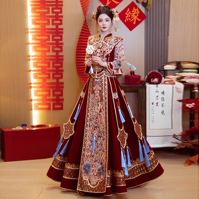 秀禾服新娘出阁嫁衣高端奢华结婚