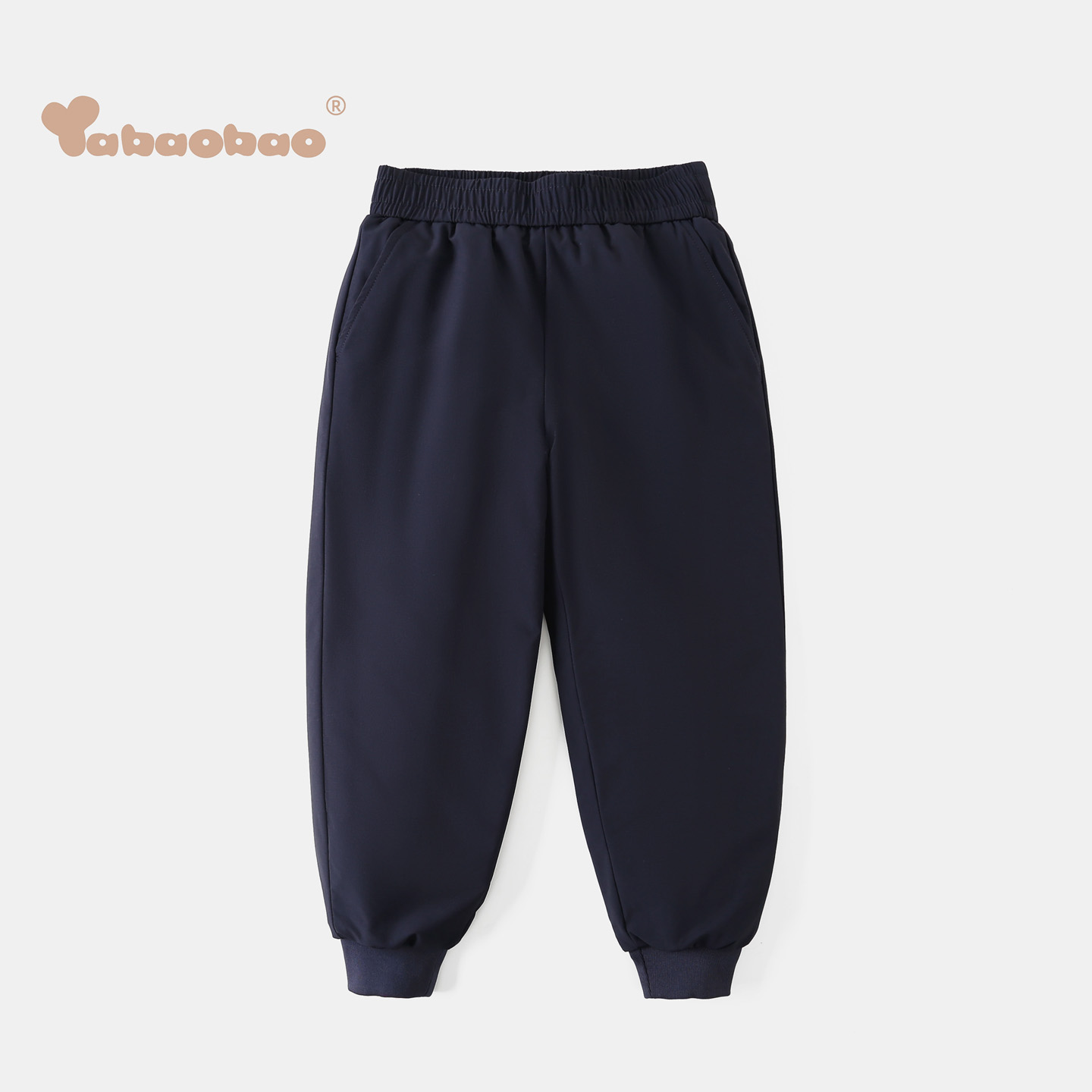 鸭宝宝童装儿童羽绒裤学生抗寒冬装新款加厚运动裤男女童保暖长裤