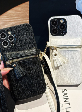 情侣兔适用于小米POCOF6PRO手机套F6零钱包F5Pro斜跨F5装卡套F4Gt插卡F3背带绳F2Pro女夏季F1流苏f2时尚防摔