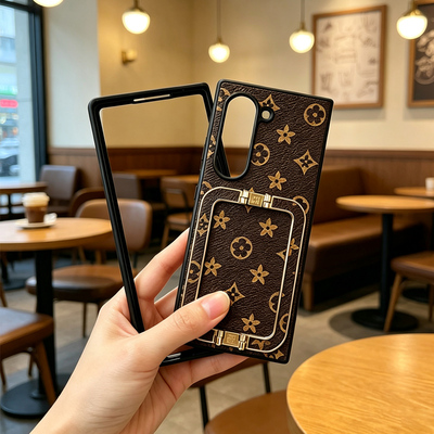 适用三星zfold7折叠屏手机壳GalaxyZFold7折叠Fold6商务fold5支架Fold4男女新款全包防摔2高级感Fold3保护套