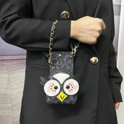 情侣兔适用OPPOReno15pro手机壳14钥匙包Reno15斜跨绳14钱包12门禁卡11皮质13手提包12se插卡套大容量7保护套