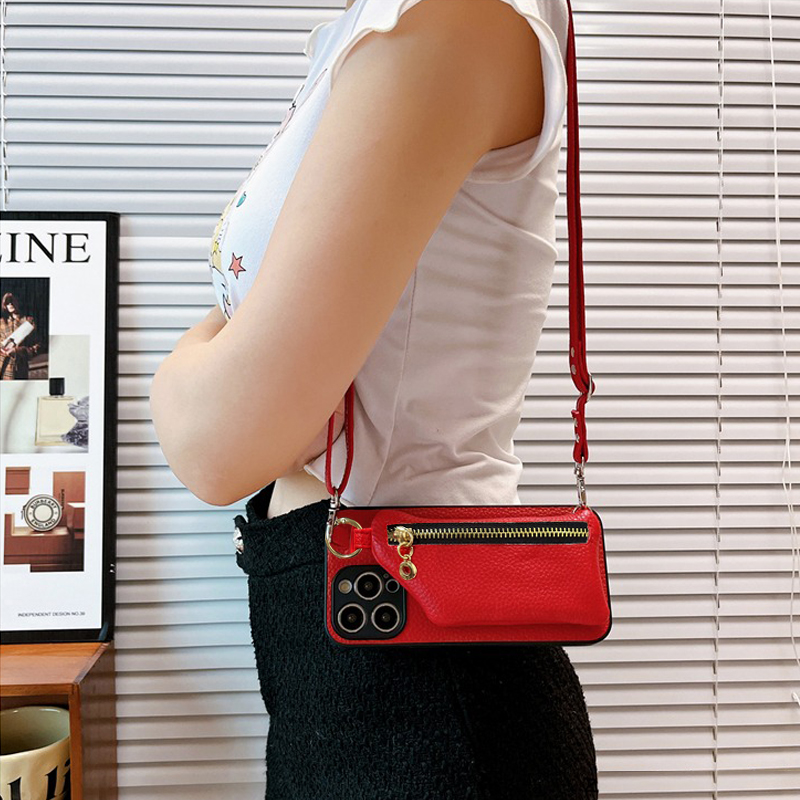 情侣兔适用三星S25Ultra手机壳S24零钱包S23+新年红S21FE斜跨绳S22插卡S30plus喜庆S20马年S25edge保护套S25