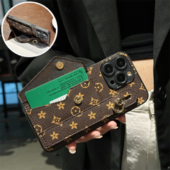 【2000+型号】情侣兔适用于苹果16promax手机套iphone15插卡套14plus腕带支架13折叠12商务11男女xs皮质XR简