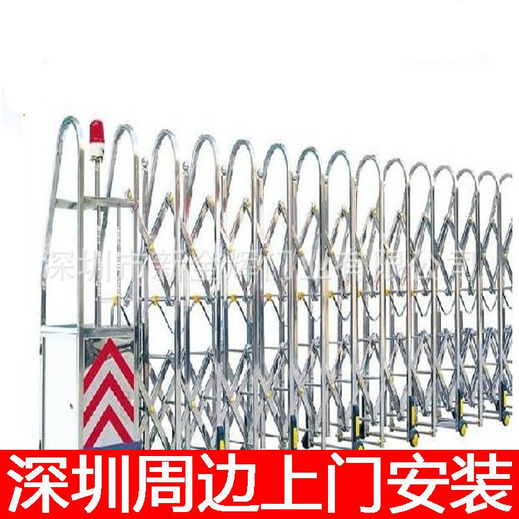 供应深圳范围内不锈钢电动门小区大门电动伸缩门工厂伸缩门