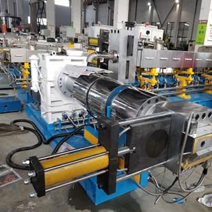 机械直销双-单螺杆子母型造粒机，PVC，PP，PE碳黑填充造粒