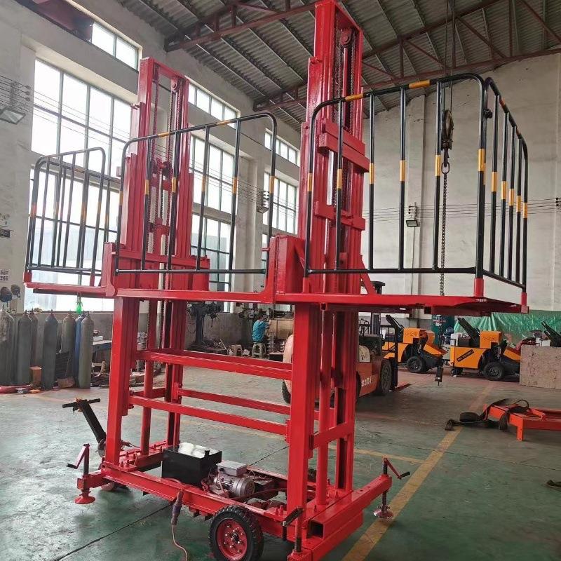 建筑工地砌墙砌砖升降机抹灰升降机电动脚手架移动砌筑升降机