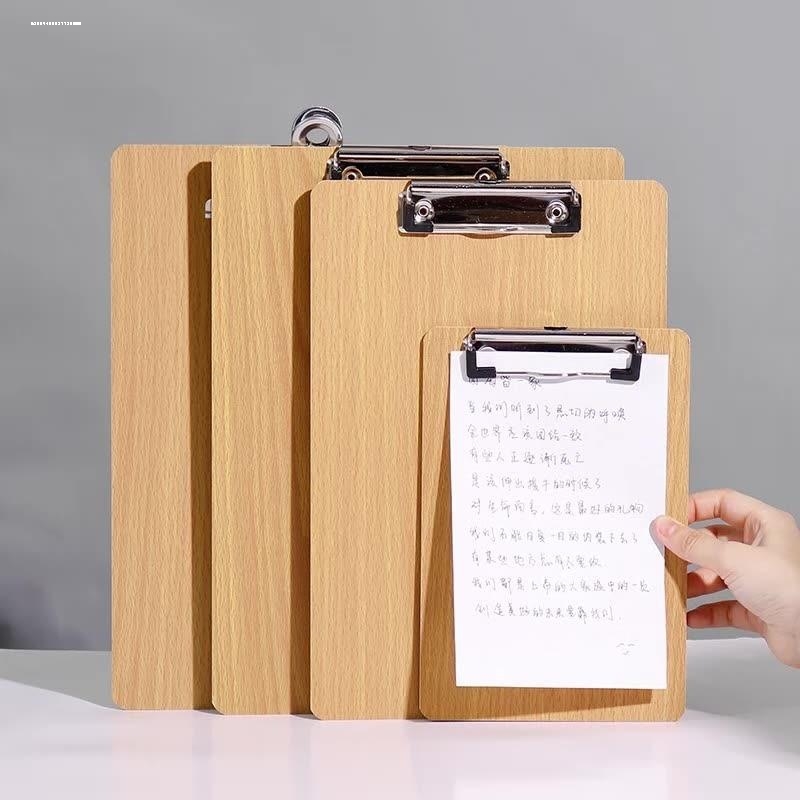 A4板夹A5写字垫板文件夹板A3木板夹纸板书写文具菜单夹子办公用品
