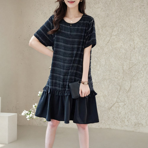 女洋气夏季a字连衣裙2024高档