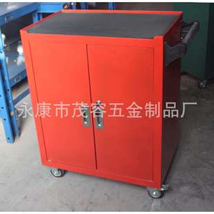 可移动工具车 工具柜 多功能五金抽屉式 双开门 重型车间储物柜